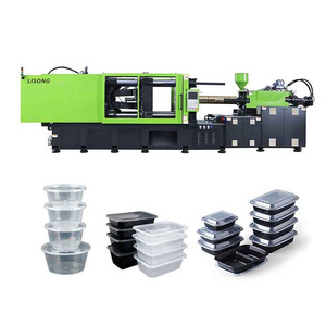 Take Away Plastic Box Thin Wall Disposable Lunch Box Fast Food Container Making Machine High Speed IML Injection Molding Machine