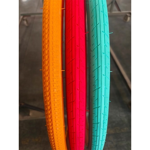 700C colorful rubber tires for road bike fixie