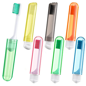 6 Pieces Travel Camping  School  foldable Toothbrush Mini Travel Toothbrush Kit Folding Toothbrush