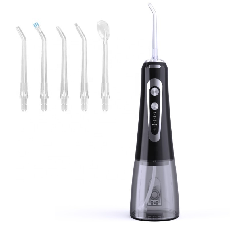 Portable Oral irrigator Tooth Cleaner Water pick  Tooth Cleaner IPX7 Waterproof 5 modes 300ml tank water Dental flosser