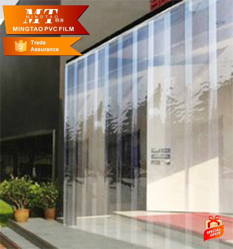 Anti static Super clear PVC sheet smooth plastic door pvc strip curtain