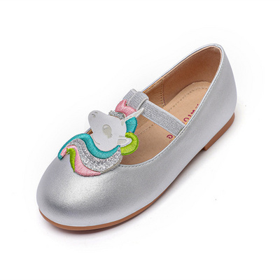 2023 Fashion Leather Girls Casual Princess Shoes Summer Children's Single Soft Sole Children's Shoes