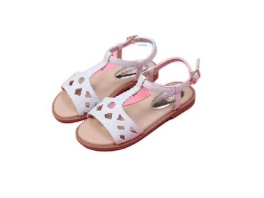 High Quality Fashion Summer Boys And Girls Sandals Shoes For Children One Piece Open Toe Pvc Shoes Fashion Flat Flower Sandals