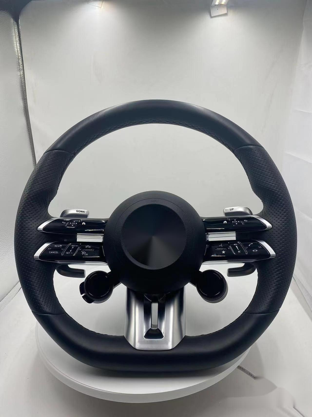 Suitable for Mercedes Dragonfly steering wheel assembly, new original factory, with two knobs, direct installation