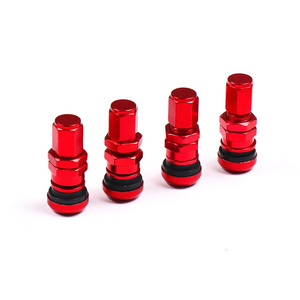 4pcs / set Universal Motorcycle Car Wheel Tubeless Tire Valve Air Caps for Tire Valve Stem Aluminum Metal Air Valve Stem