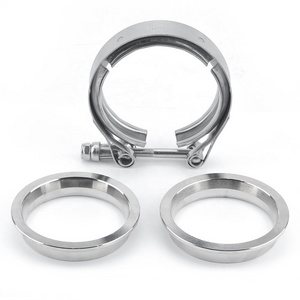 Performance 2.5 Inch Car Exhaust V Band Clamp Flange Kit Stainless Steel Quick Release Clamp