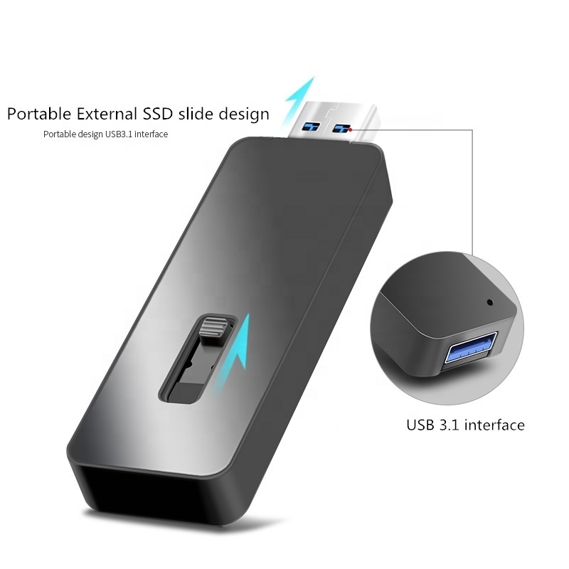 High Speed USB Flash Disk USB3.1  Mobile External SSD 64G 128G 256G Hard Disk Drive SSD for PC Computer