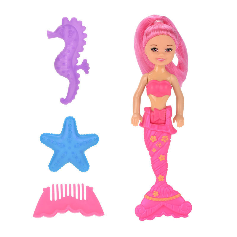 7 Inch Swing Joints Wagging Tail Beautiful Doll Little Mermaid Doll Toys For Girl