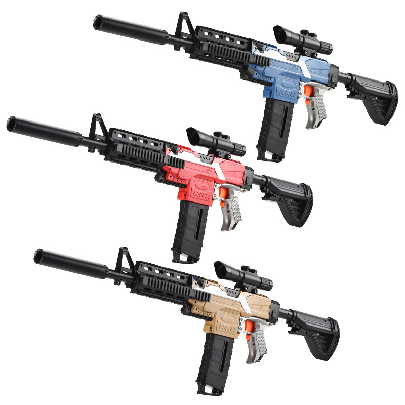 New With soft pellet gun M416 machine gun heat simulation boy toy Light Sound Effects Soft Bullet Pistol gun