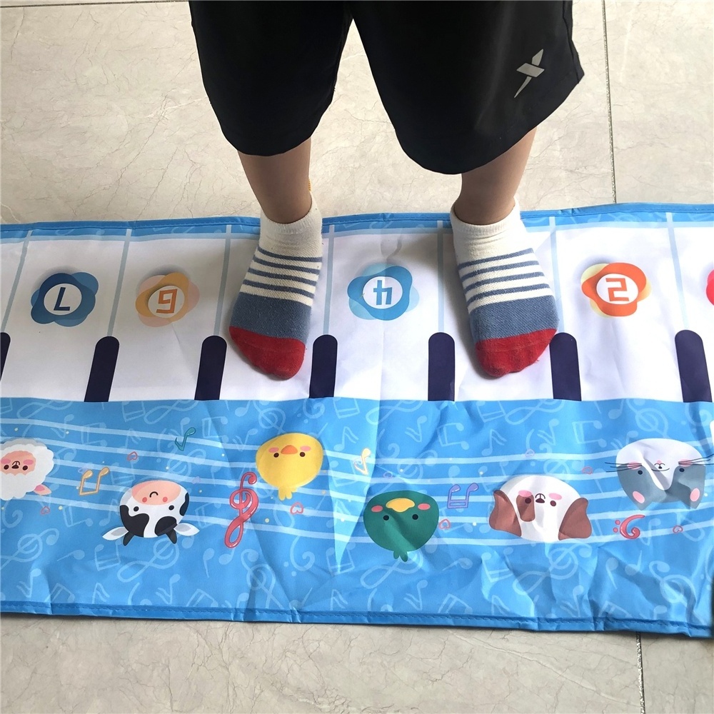 Kids sport active carpet dancing music blanket electronic toys soft foldable touch foot mats baby play music mat piano