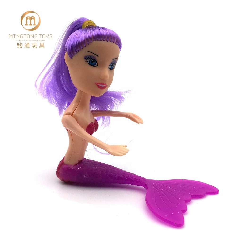 Shantou chenghai toy factory mini fashion mermaid plastic dolls for kids