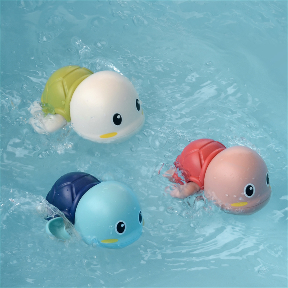 Promotional Gift Baby Bath Rotation Floating Clockwork Walk Windup Swimming Sea Animal Penguin Crab Turtle Plastic Wind Up Toys