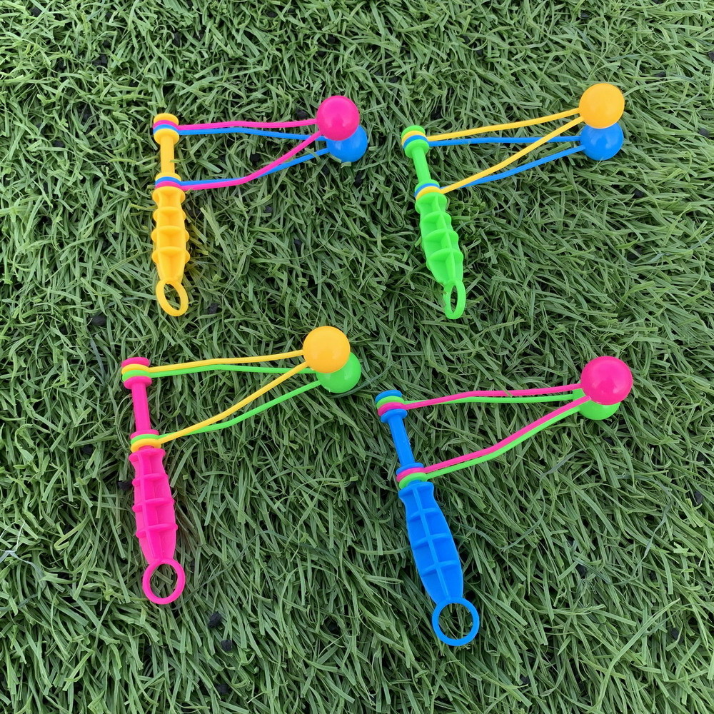 Wholesale Novelty Gift Kids Colorful Mini Spin Clack Ball Noise Maker Plastic Clackers Toy