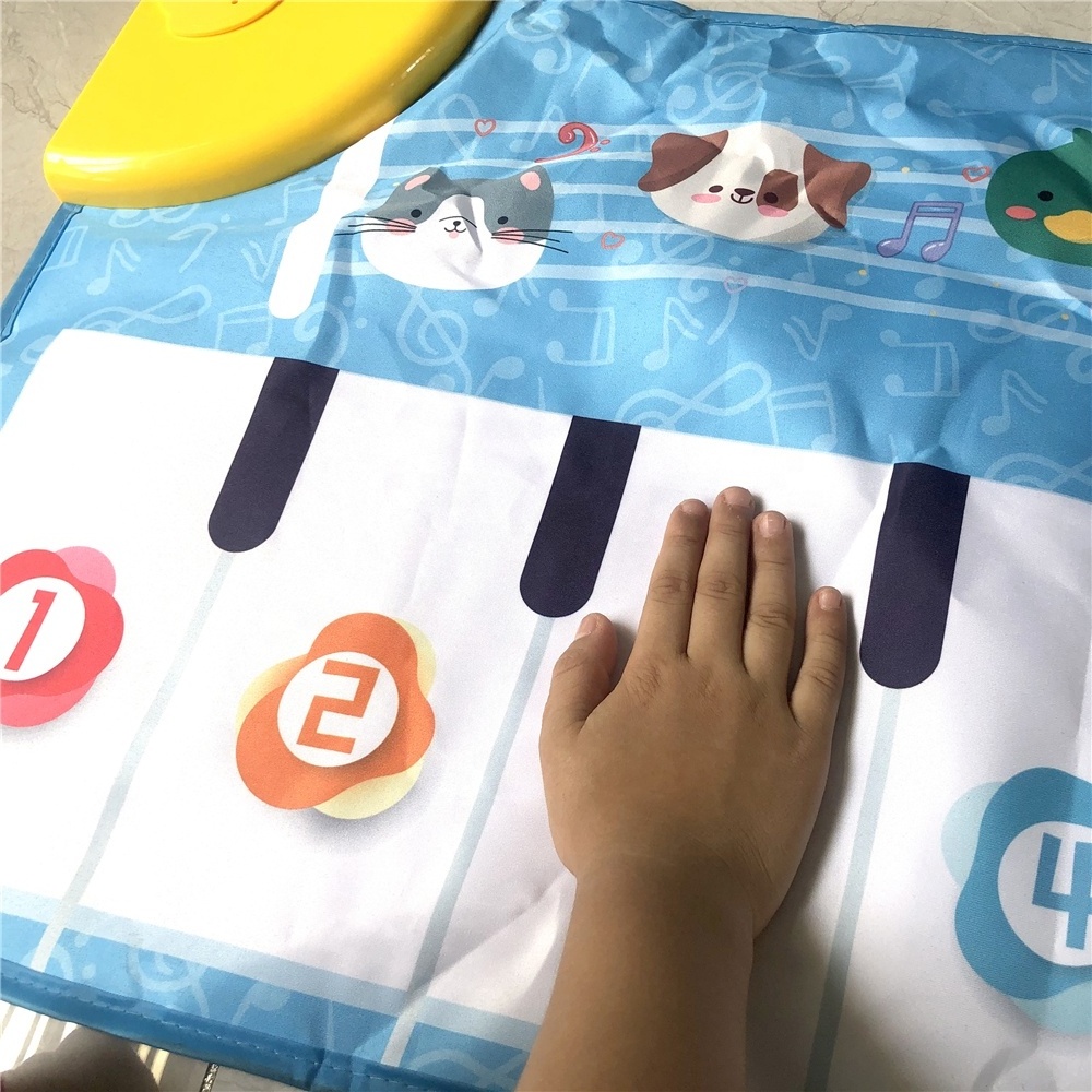 Kids sport active carpet dancing music blanket electronic toys soft foldable touch foot mats baby play music mat piano