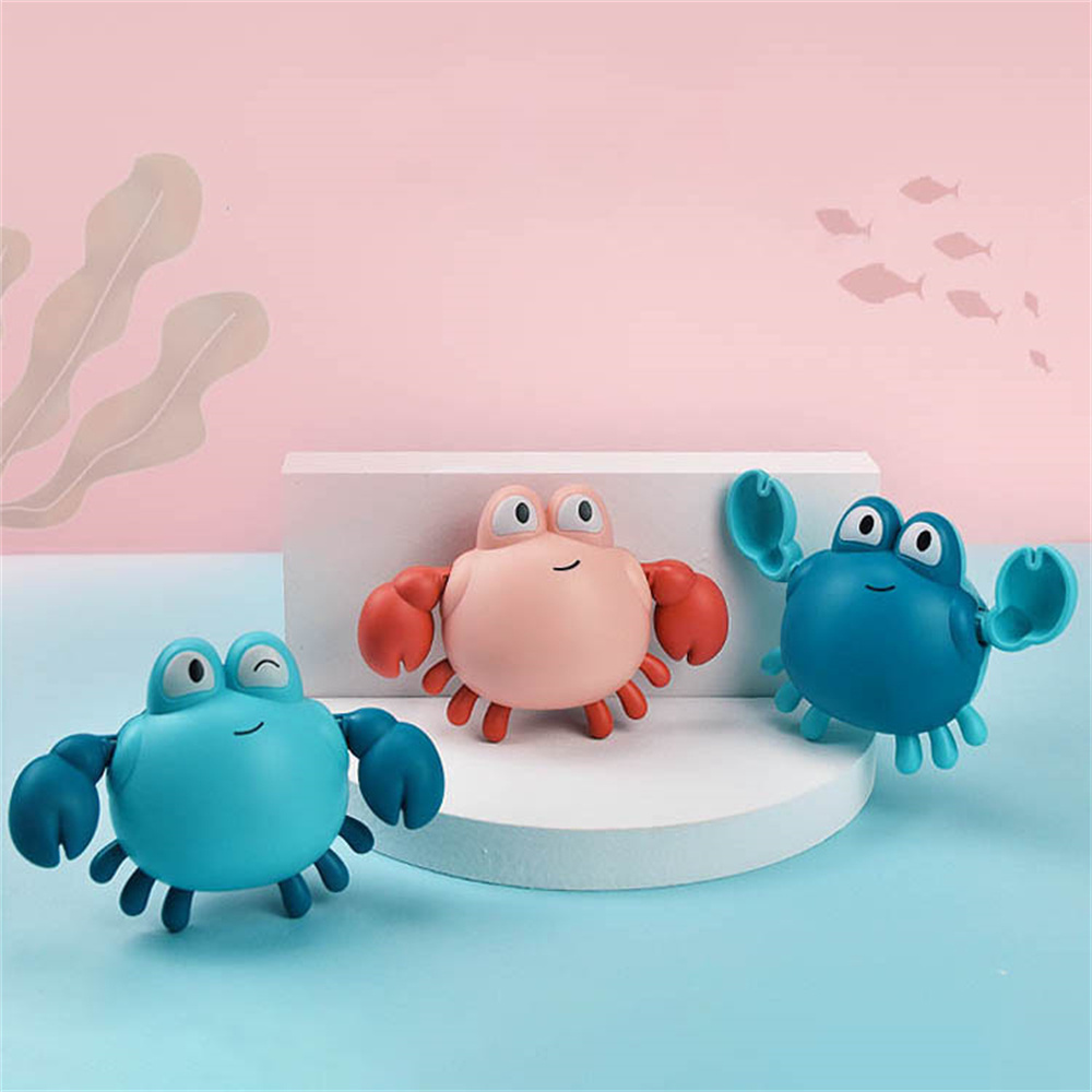 Promotional Gift Baby Bath Rotation Floating Clockwork Walk Windup Swimming Sea Animal Penguin Crab Turtle Plastic Wind Up Toys