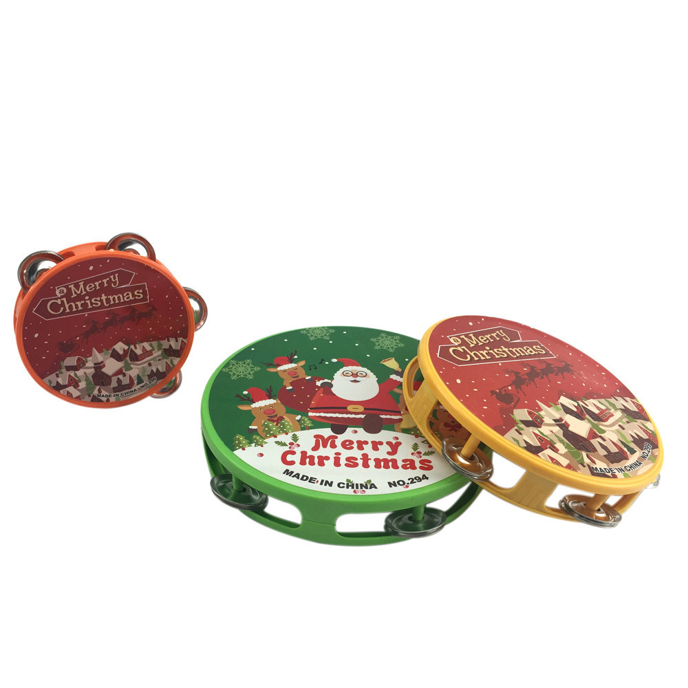 Musical instrument plastic tambourine set toys cheap wholesale tambourine price