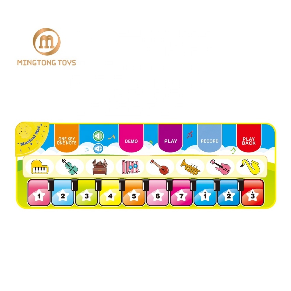 Kids sport active carpet dancing music blanket electronic toys soft foldable touch foot mats baby play music mat piano