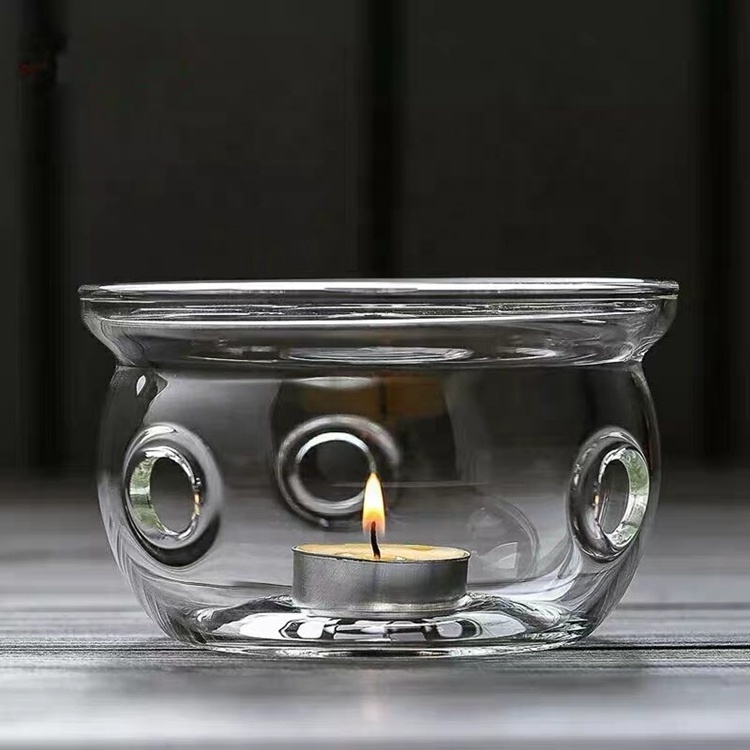 Heat Resistant High Borosilicate glass tea warmer glass teapot warmer glass warmer For Kungfu Tea Set