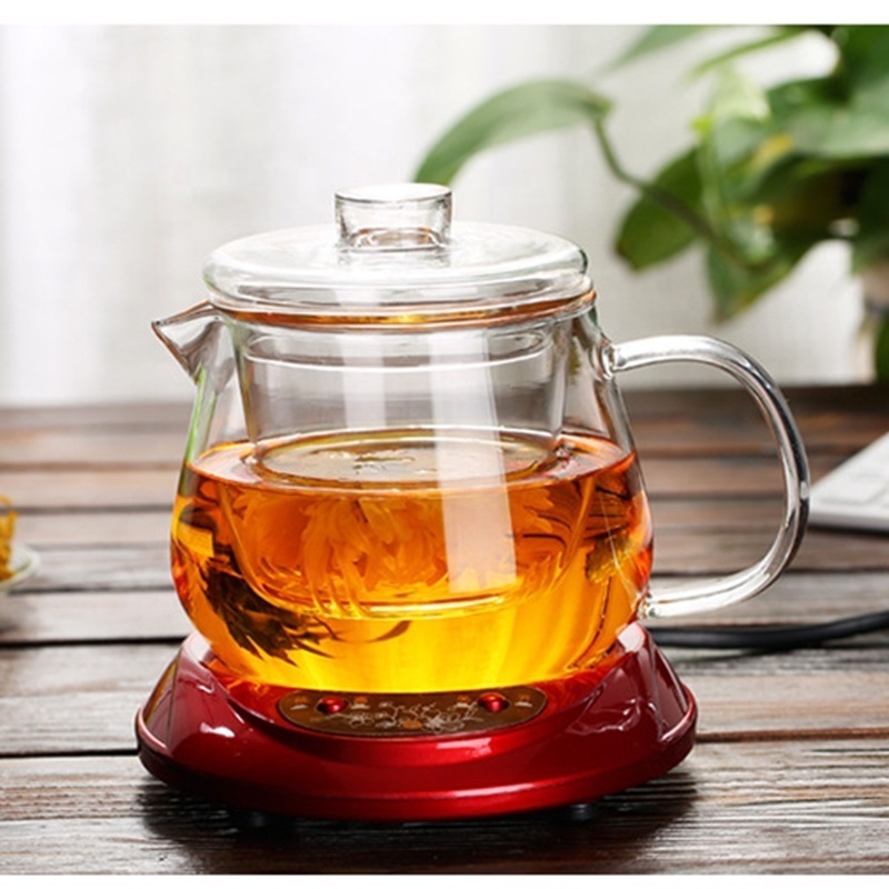 500ml Hand Blown Heat Resistant Clear Thickened Loose Leaf Glass Tea Pot Borosilicate Glass Teapot With Removable Glass Infuser