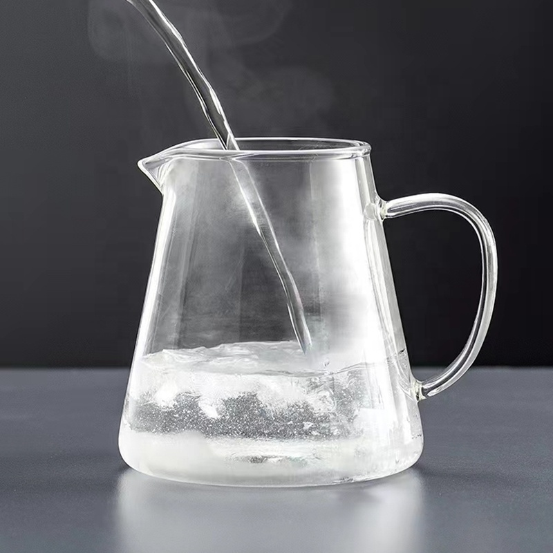 43oz Clear Glass Tea Pot Stovetop Safe Borosilicate Glass Tea Pot With Removable Infuser Blooming Loose Leaf Glass Teapot