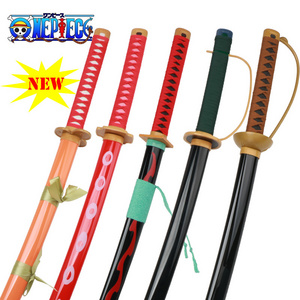 ONE PIECE Anime Cosplay Sword Wooden Katana Toys Cool  Real Ninja Samurai Swords