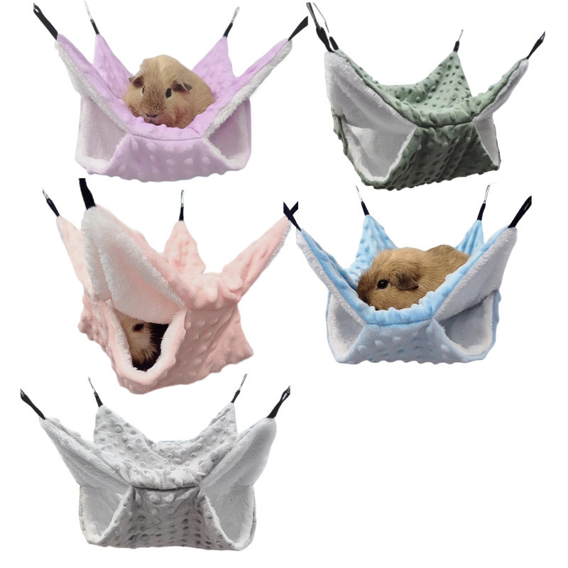 Guinea Pig Honey Bag Grew Warm Cotton Nest Autumn and Winter Cage Squirrel Sleeping Hammock Small Pet