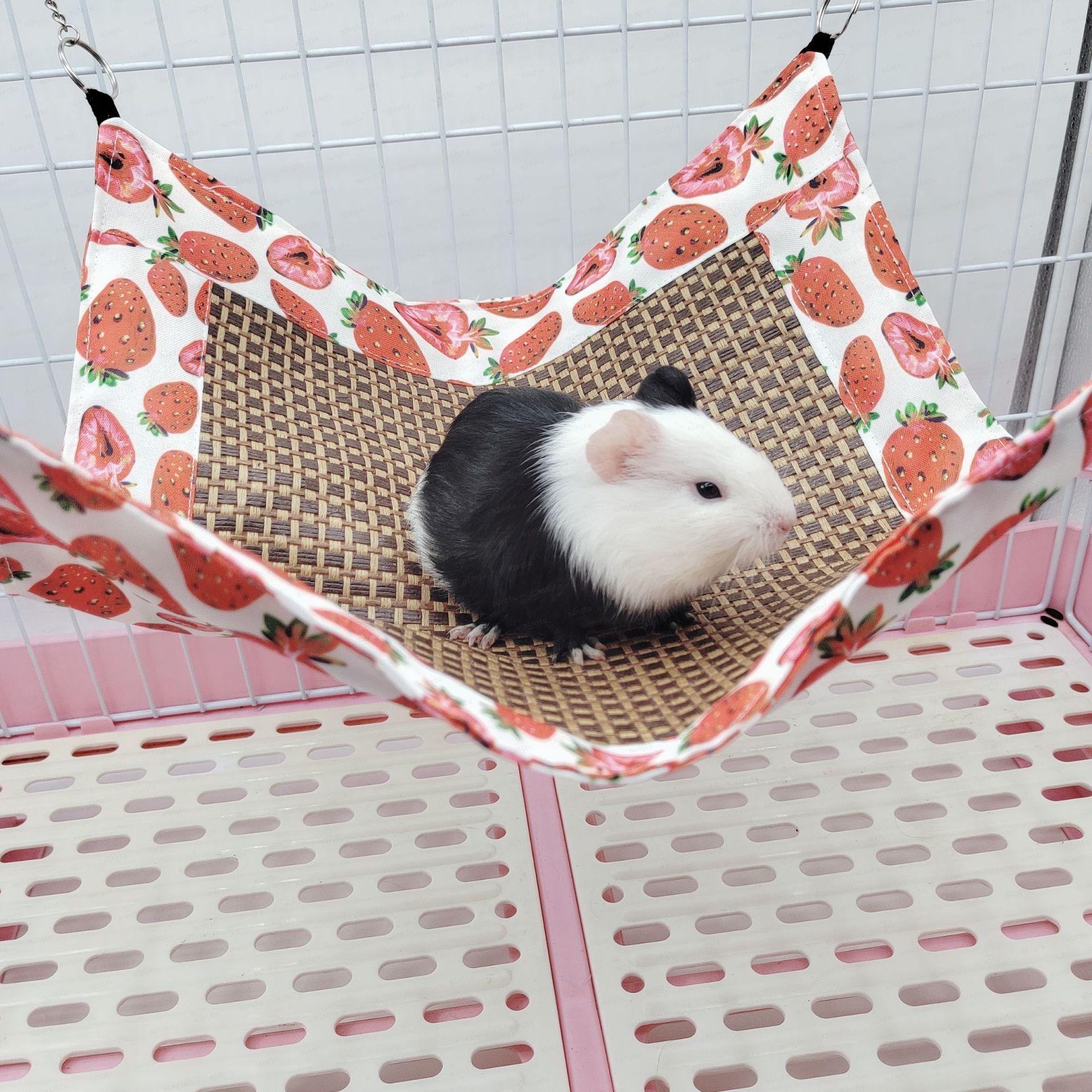 Summer Small Pet Hammock Squirrel Honey Kanga Hamster Flower Branch Mouse Guinea Pig Mat Heat Prevention and Cooling