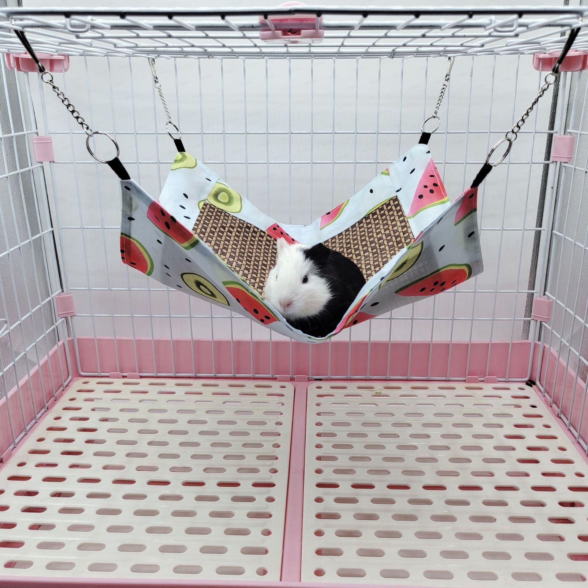 Summer Small Pet Hammock Squirrel Honey Kanga Hamster Flower Branch Mouse Guinea Pig Mat Heat Prevention and Cooling