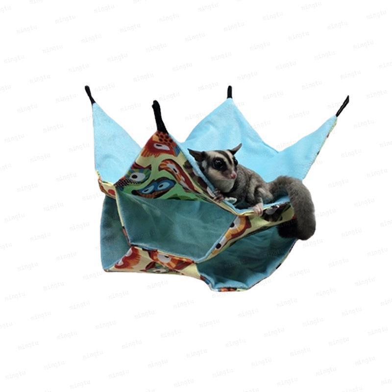 Hamster Hammock Honey Bag Cyrus Three-Layer Warm Hanging Squirrel Sleeping Small Pet Canvas