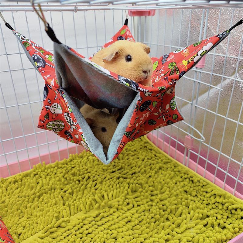 Honey bag shrew warm double layer sandwich hammock small pet hanging squirrel sleeping hamster supplies guinea pig