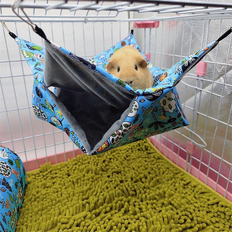 Honey bag shrew warm double layer sandwich hammock small pet hanging squirrel sleeping hamster supplies guinea pig