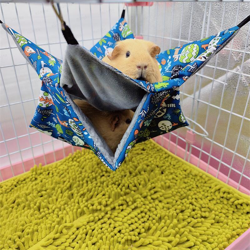 Honey bag shrew warm double layer sandwich hammock small pet hanging squirrel sleeping hamster supplies guinea pig