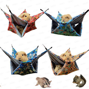 Honey bag shrew warm double layer sandwich hammock small pet hanging squirrel sleeping hamster supplies guinea pig