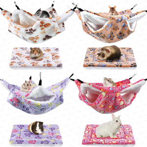 8 Piece Set Small Pet Cage Hammock Mattress Sugar Glide Case Dog Kennel Pad Ferret Hanging Accessories