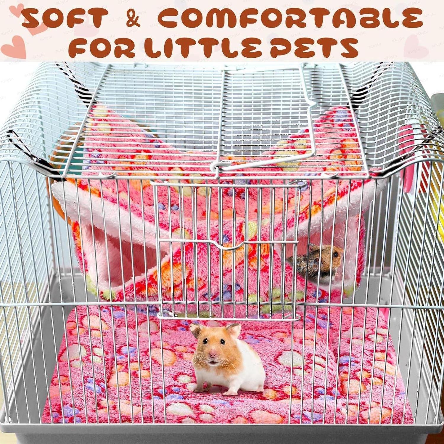 8 Piece Set Small Pet Cage Hammock Mattress Sugar Glide Case Dog Kennel Pad Ferret Hanging Accessories