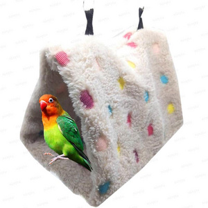 Flannel hamster nest myna winter bird honey bag shrew warm cotton triangle hammock