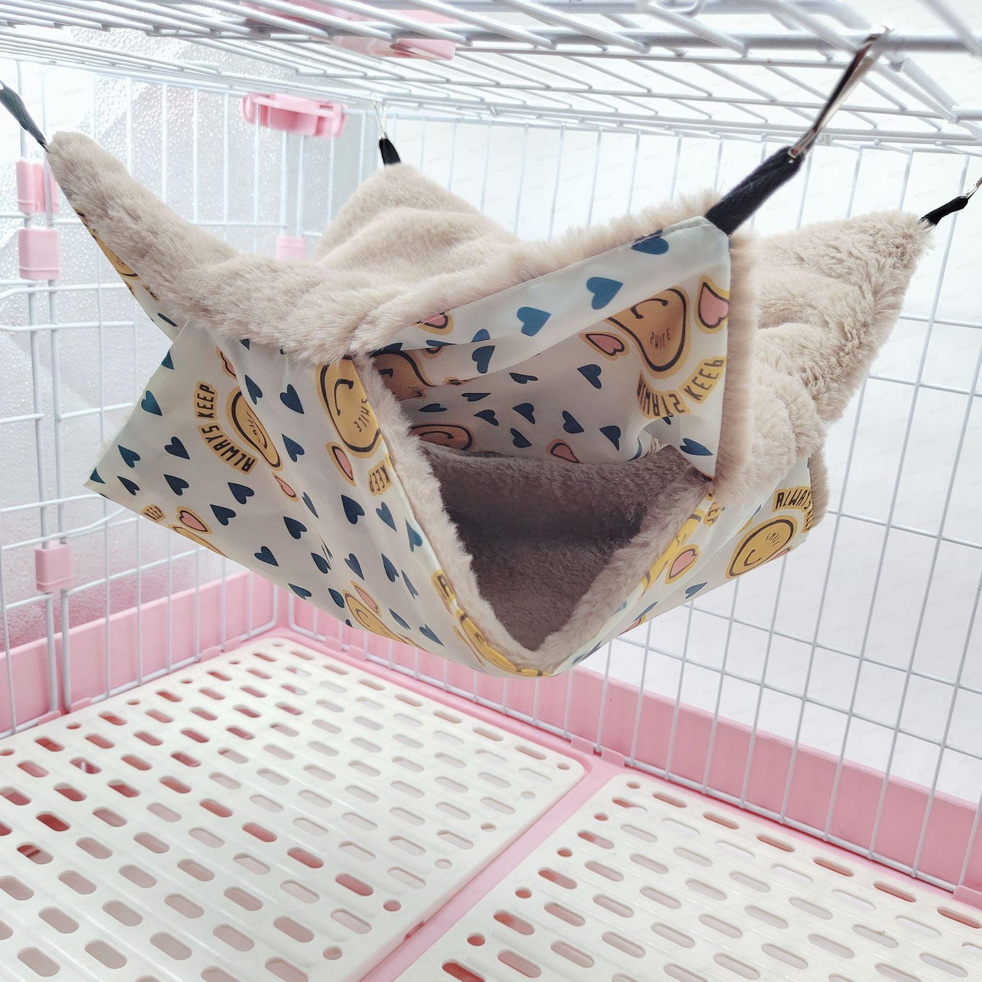 Honey Bag Shrew Double-Layer Warm Hammock Small Pet Hanging Squirrel Sleeping Supplies