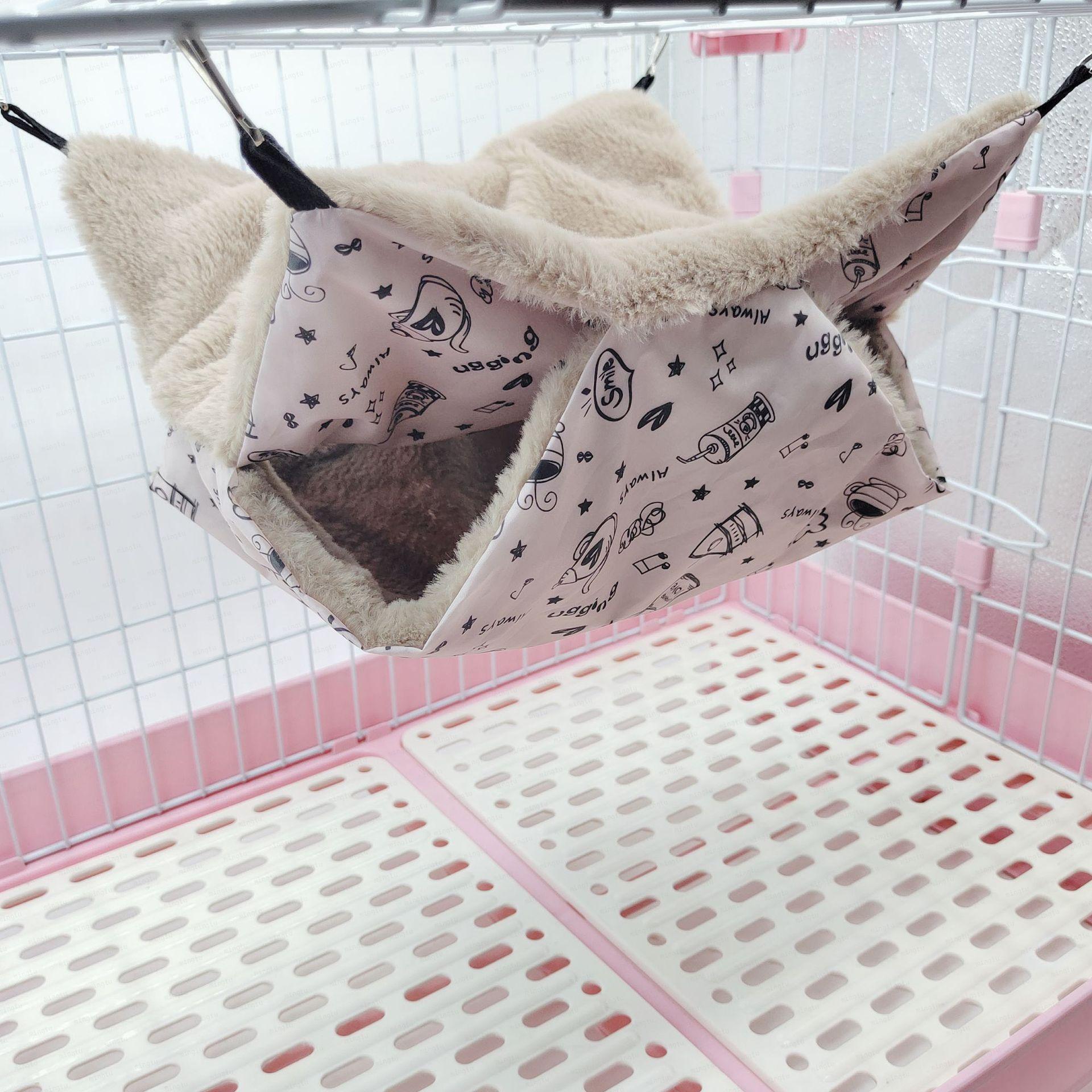 Honey Bag Shrew Double-Layer Warm Hammock Small Pet Hanging Squirrel Sleeping Supplies