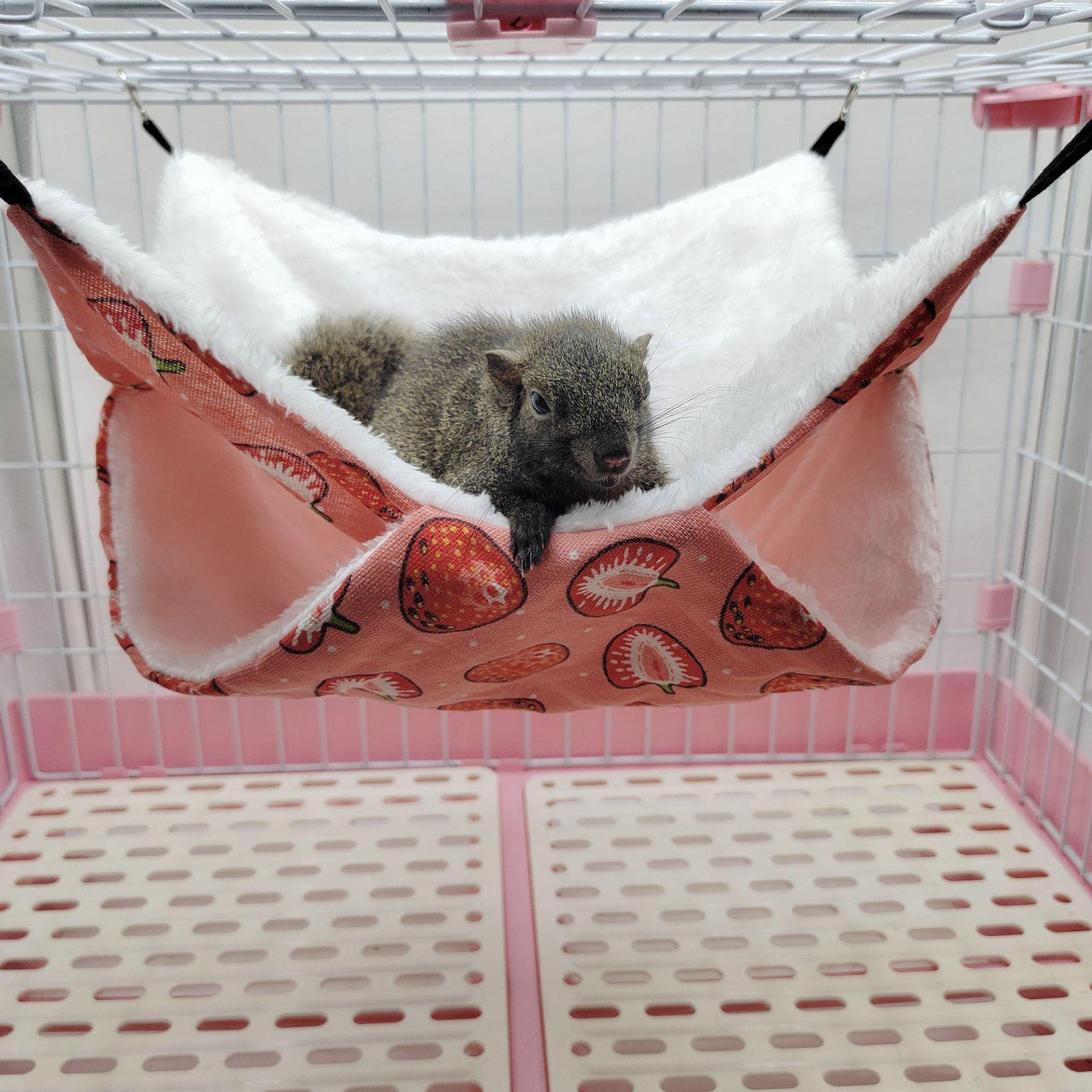 Honey bag shrew warm double layer sandwich hammock small pet hanging squirrel sleeping supplies