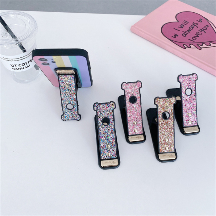 Luxury Mobile Phone Holder Portable Finger Ring Grip Universal Cute Foldable Desktop Stand For Iphone 13 12 11 Tablet Bracket