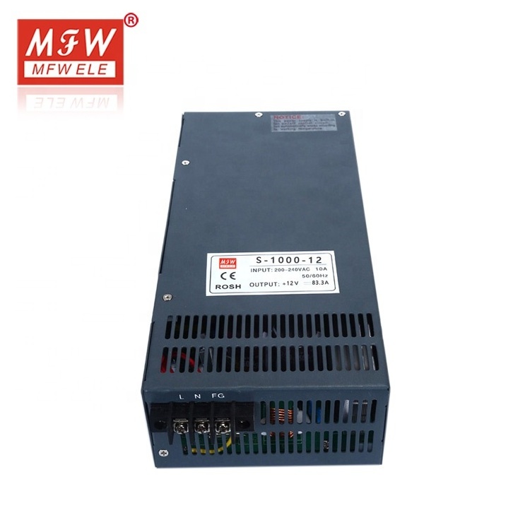 Single output AC DC 1000W smps(switching mode power supply) 100A 12v power supply for LED display screen  with CE approved