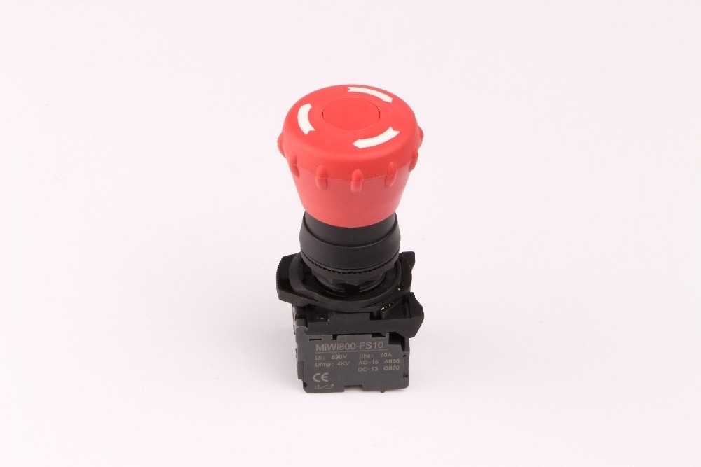 Panic button Plastic Push button switch 220V 10A Ball head emergency button