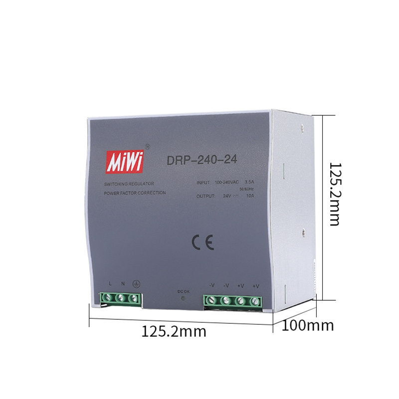 MiWi DRP-240-48 5A AC DC SMPS Switching Power Supply