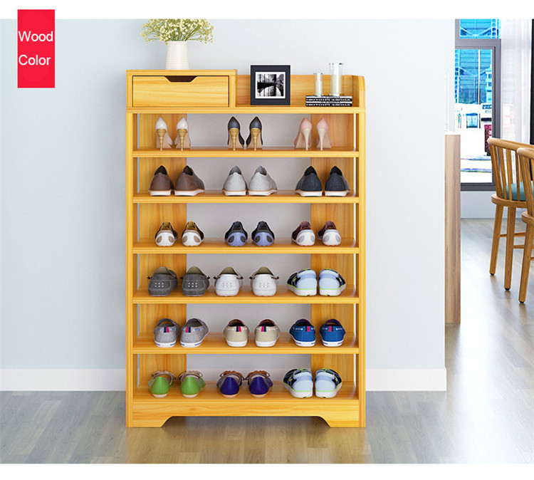 Multi-layer simple household shoe cabinet  Provincial space economy dormitory door storage small shoes shelf