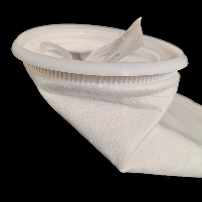 Economical and practical pp pe pe tptfe multi-material filter bag needle stitched meltblow ring filter bag