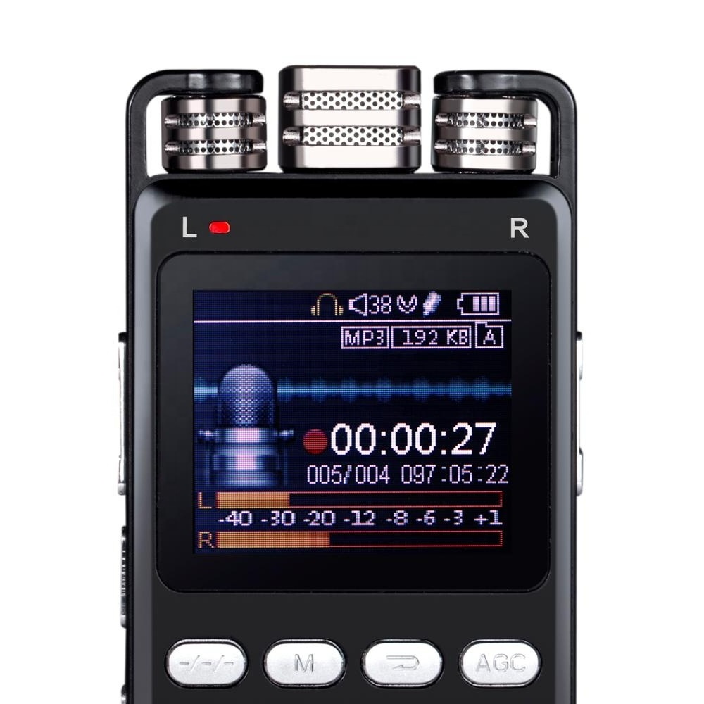 1536KBPS Stereo Audio Recording Device Portable Digital Voice Recorder Recorders for Lectures