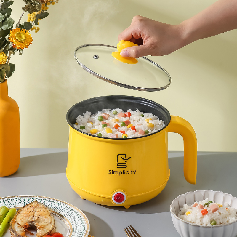 Electric Cooking Pot Small Portable Electric Mini Multi Cooker Skillet Cooking Pot With Steamer Electric rice cooker