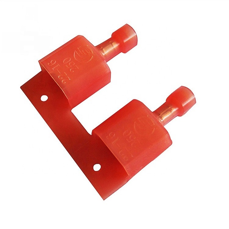 MDFN 1.25-250 Male Spade  Disconnect Nylon Wire Crimp Terminal for AWG 22-16/16-14/12-10