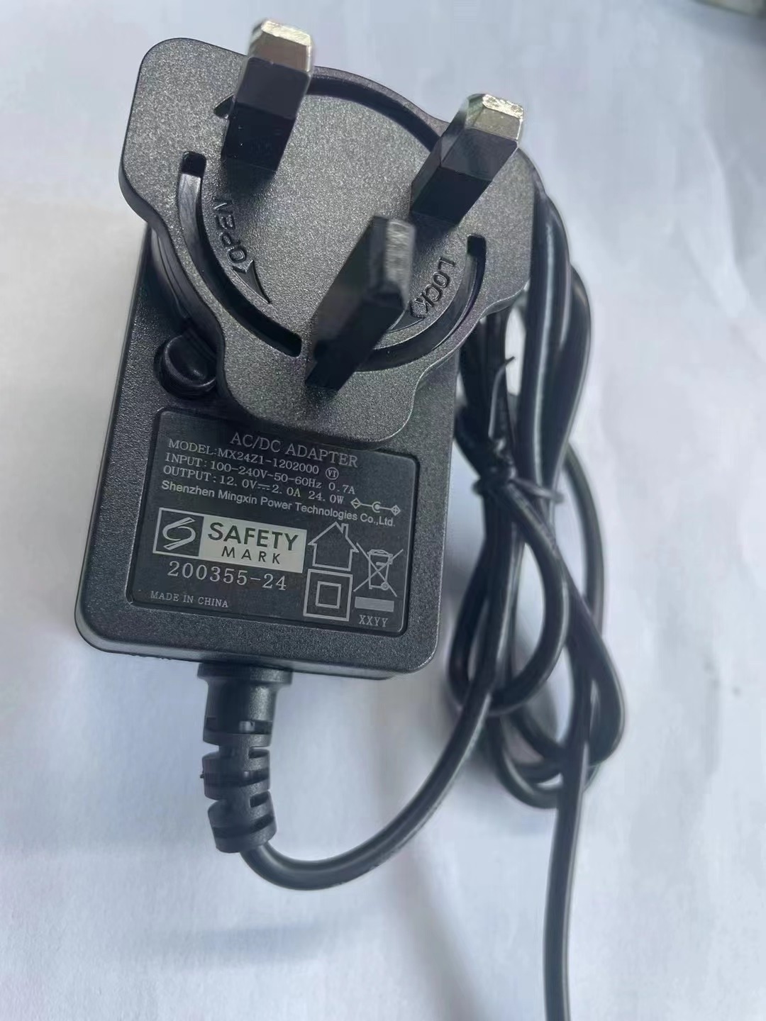 24V AC DC Adapter With Argentina Certificate S-MARK UL Listed