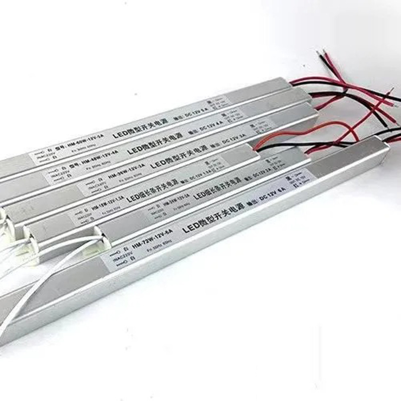 Slim power supply 12v 1.5a 2a 3a 4a 5a 6a 8a led strip light driver 12v 18w 36w 48w 60w 72w 100w Ultra thin 12v for lighting box